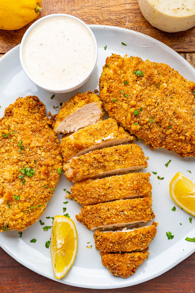 Crispy Baked Caesar Chicken Crispy Baked Caesar Chicken