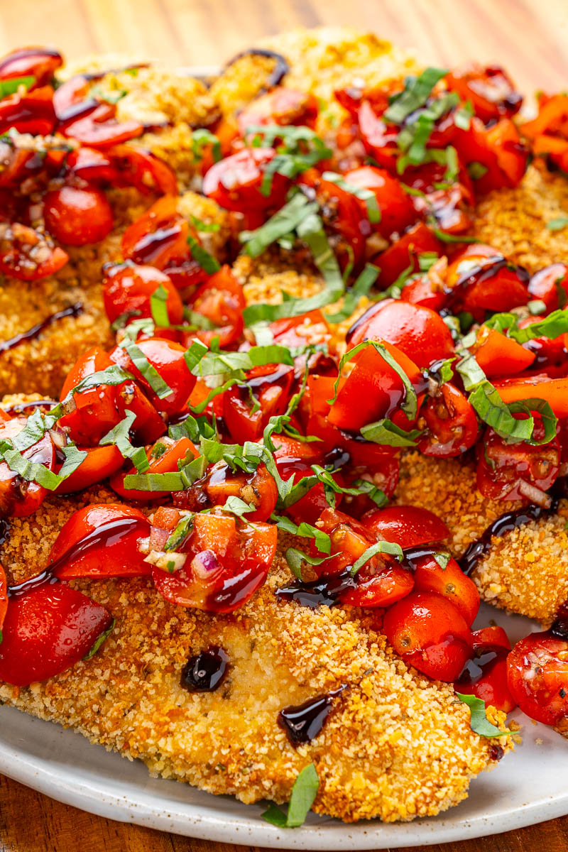 Crispy Chicken Bruschetta Crispy Chicken Bruschetta