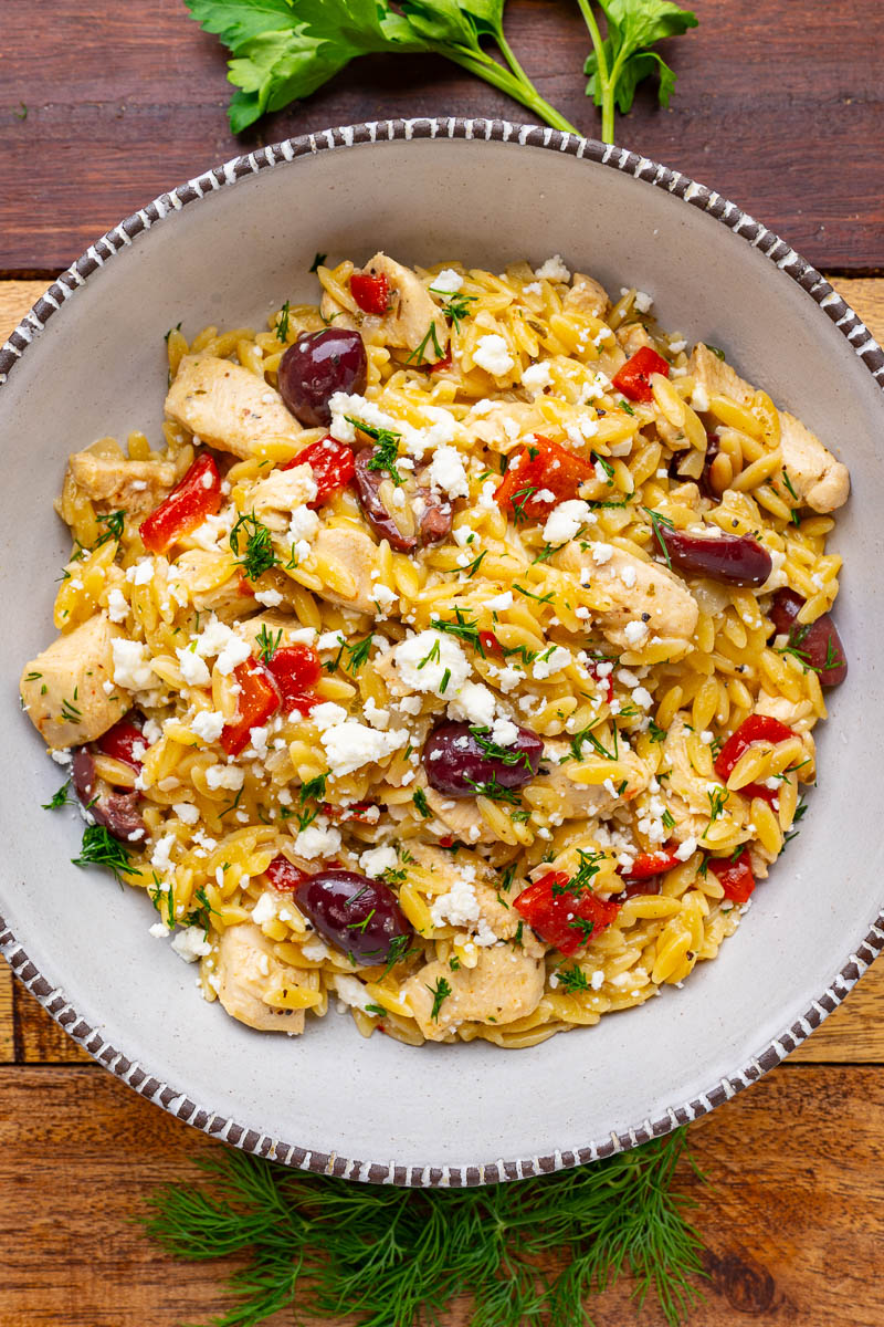 Greek Chicken Orzo Greek Chicken Orzo