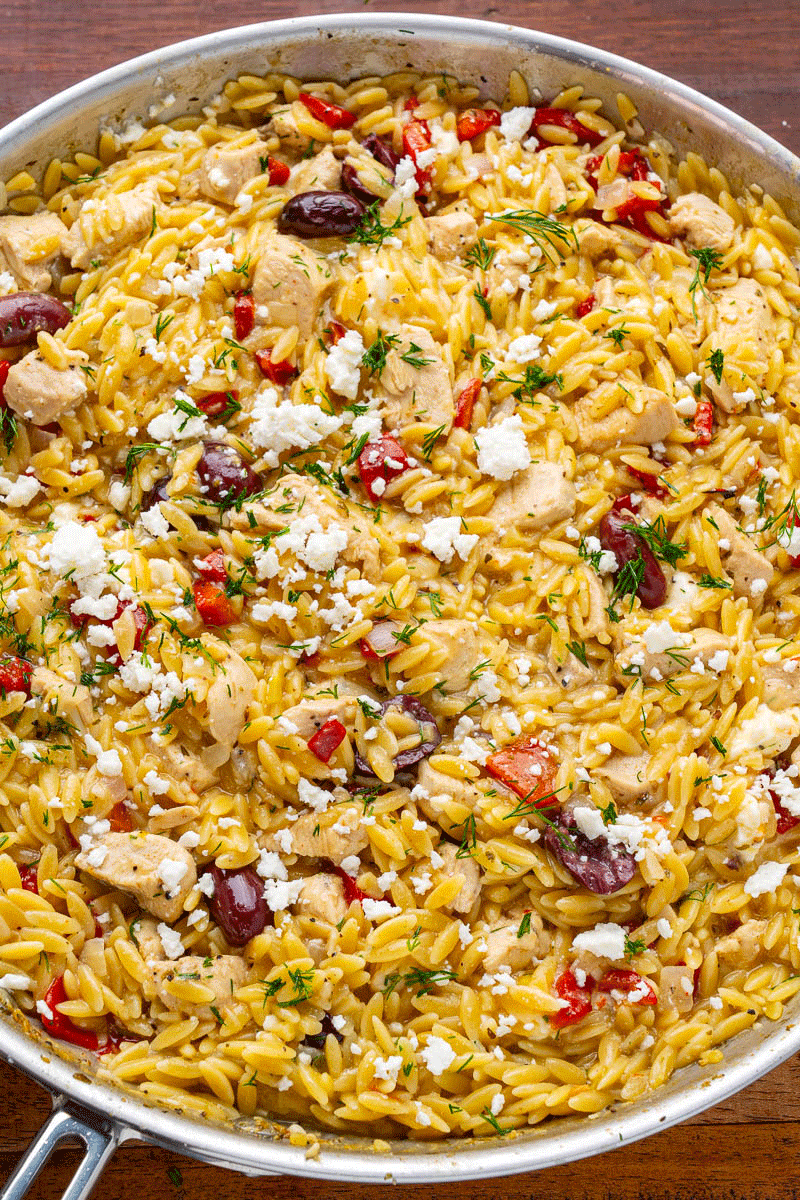 Greek Chicken Orzo Greek Chicken Orzo