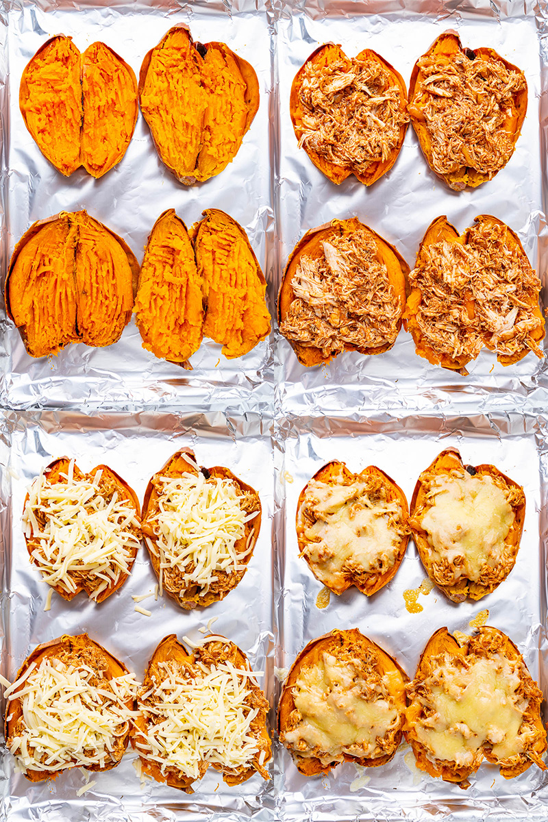 BBQ Chicken and Mexican Street Corn Salad Stuffed Sweet Potatoes BBQ Chicken and Mexican Street Corn Salad Stuffed Sweet Potatoes