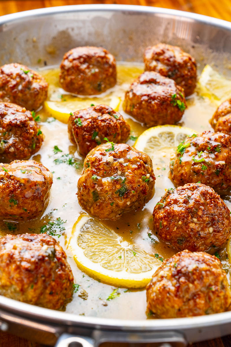 Chicken Piccata Meatballs Chicken Piccata Meatballs