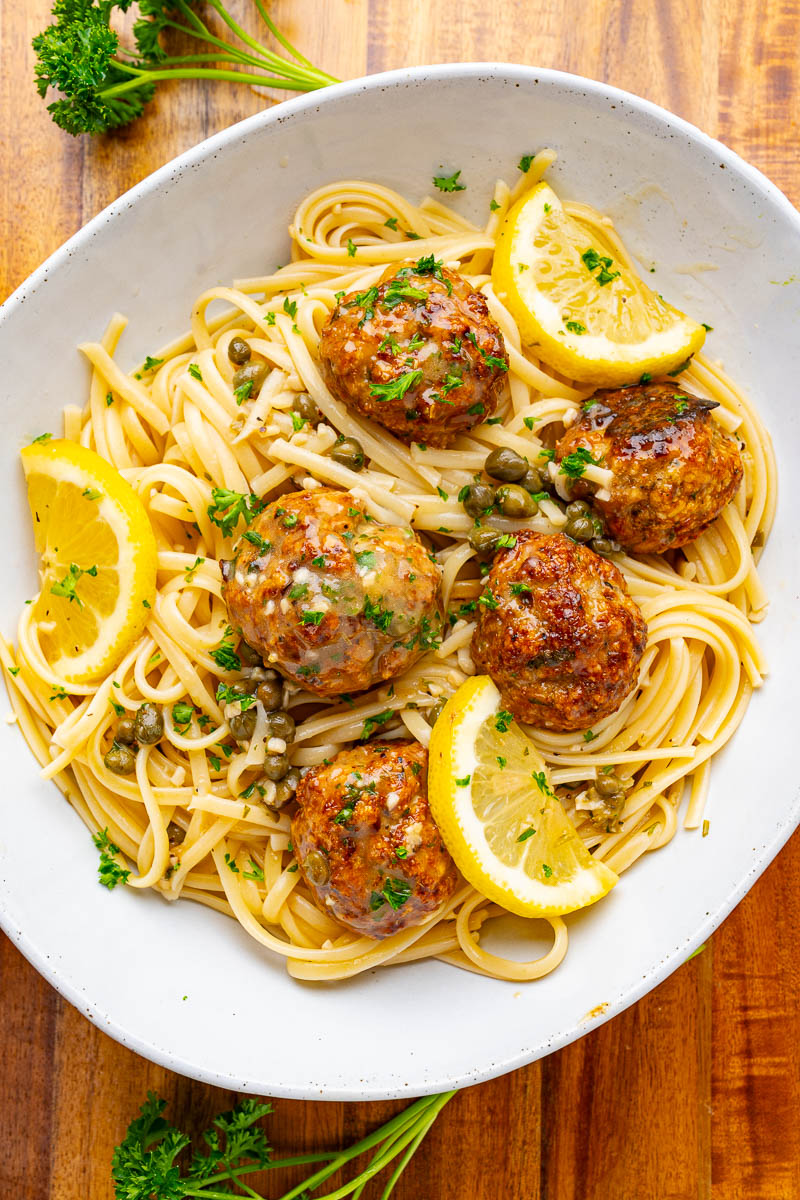 Chicken Piccata Meatballs Chicken Piccata Meatballs