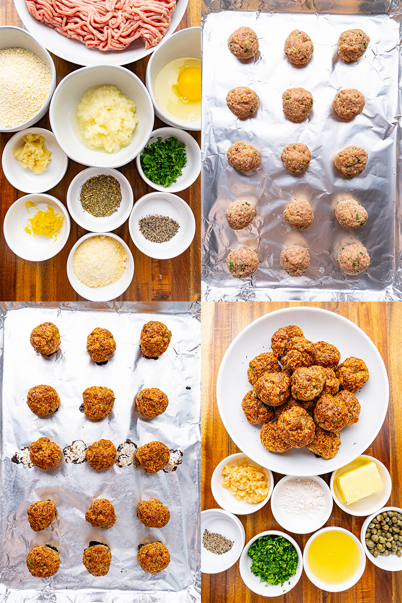 Chicken Piccata Meatballs Chicken Piccata Meatballs