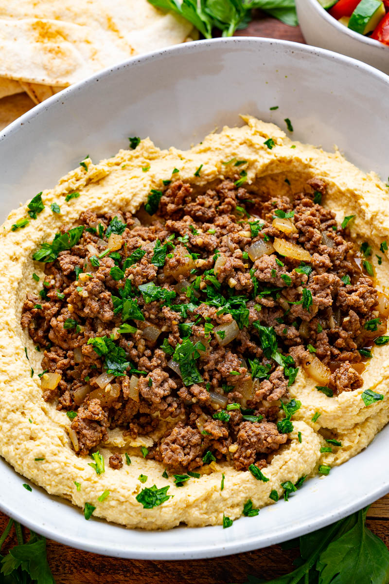 Beef Shawarma Hummus Beef Shawarma Hummus