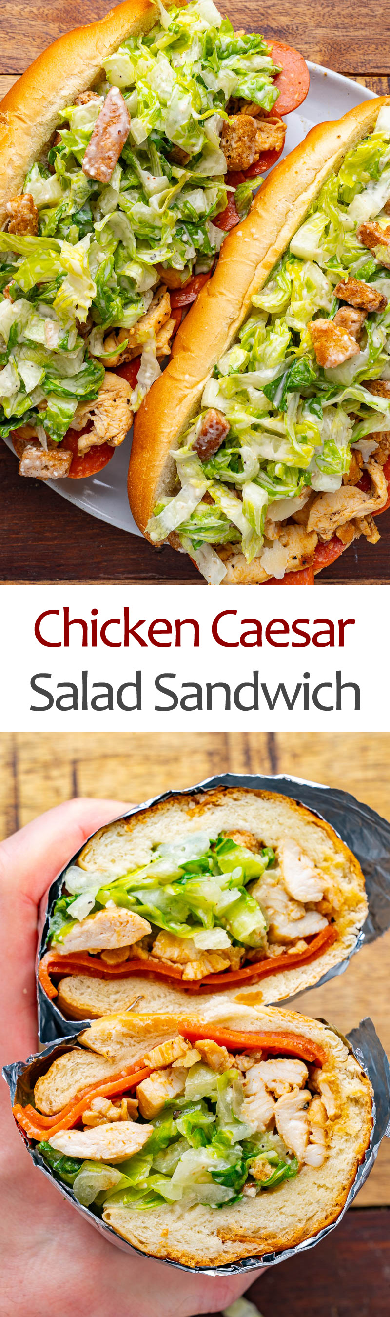 Chicken Caesar Salad Sandwich Chicken Caesar Salad Sandwich