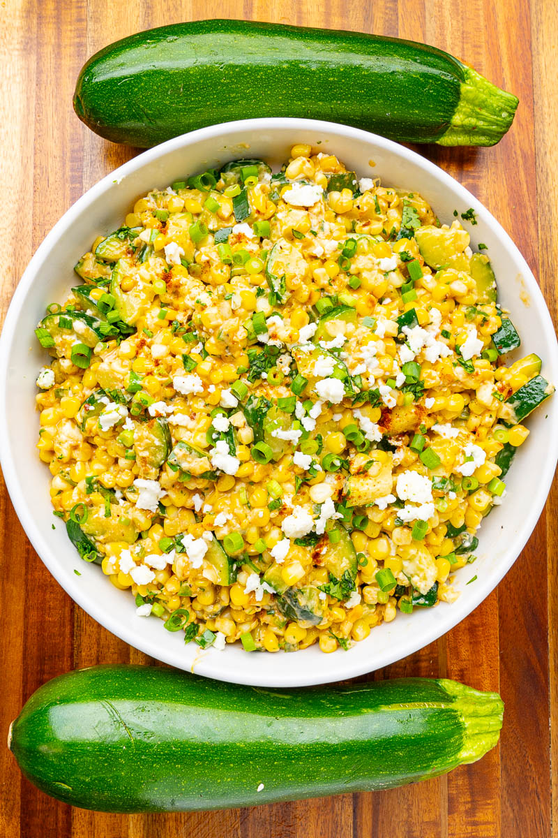Mexican Street Corn and Zucchini Mexican Street Corn and Zucchini