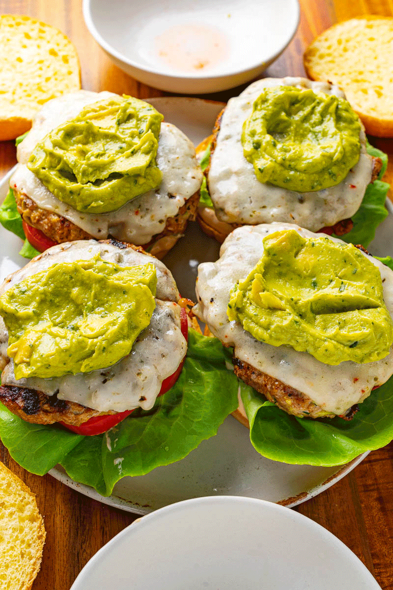 Southwest Turkey Burgers with Zucchini Southwest Turkey Burgers with Zucchini