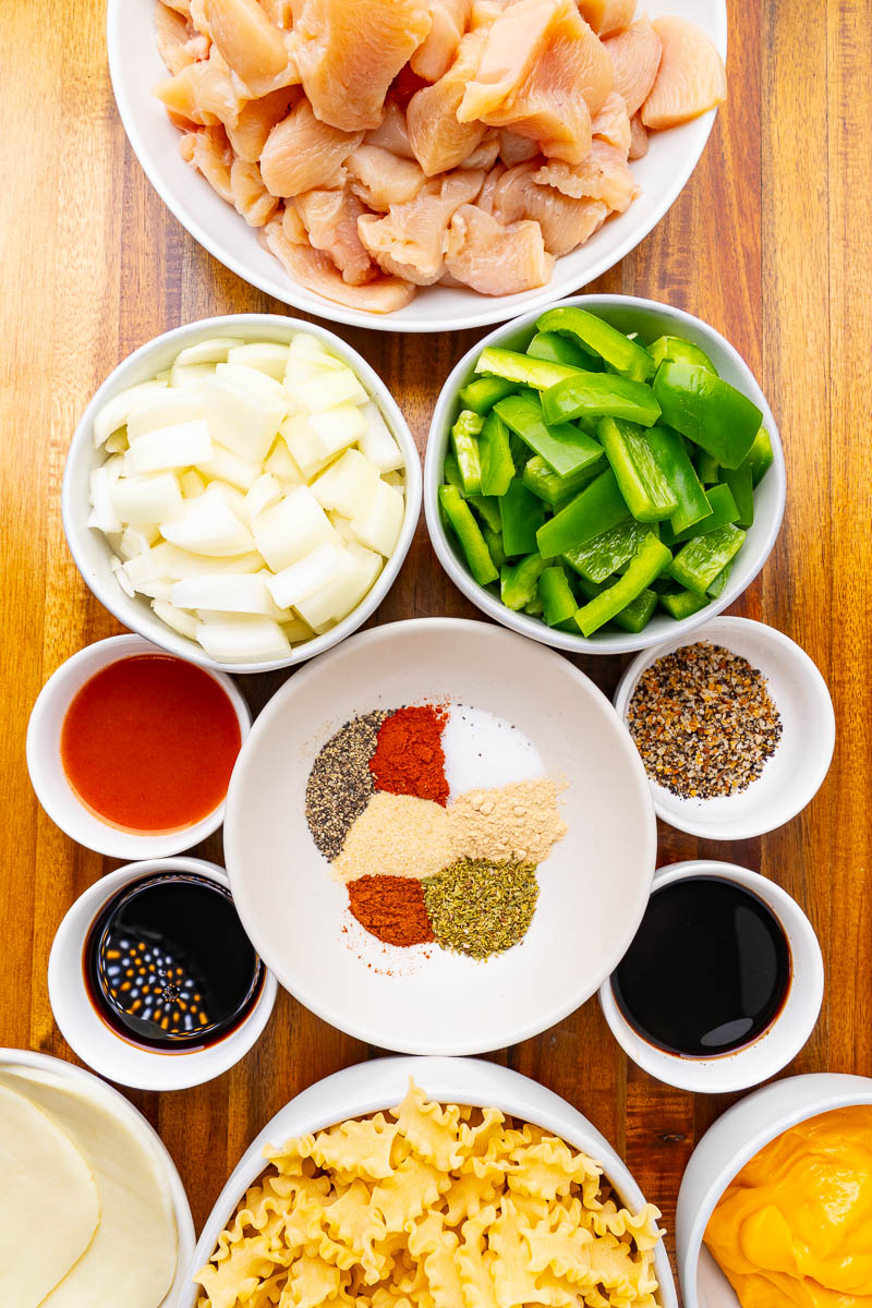 Chicken Cheesesteak Pasta Chicken Cheesesteak Pasta