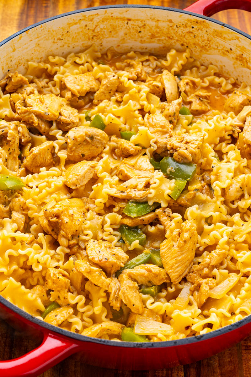 Chicken Cheesesteak Pasta Chicken Cheesesteak Pasta