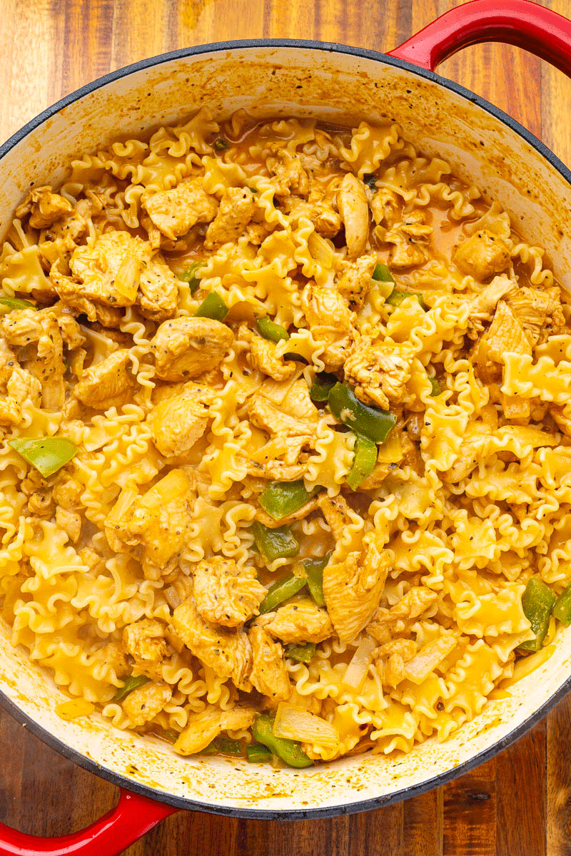 Chicken Cheesesteak Pasta Chicken Cheesesteak Pasta