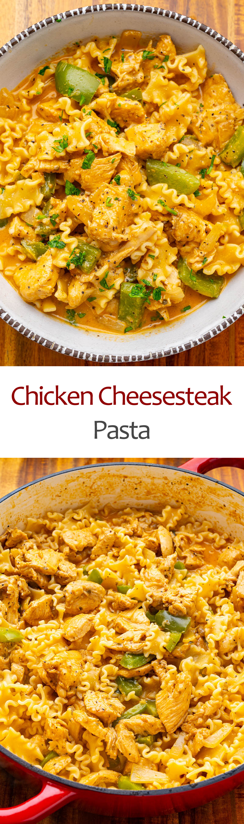 Chicken Cheesesteak Pasta Chicken Cheesesteak Pasta