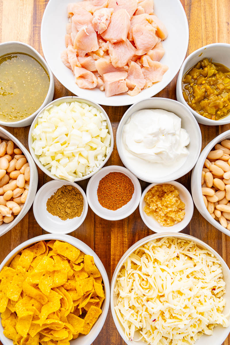 White Chili Chicken Frito Casserole White Chili Chicken Frito Casserole