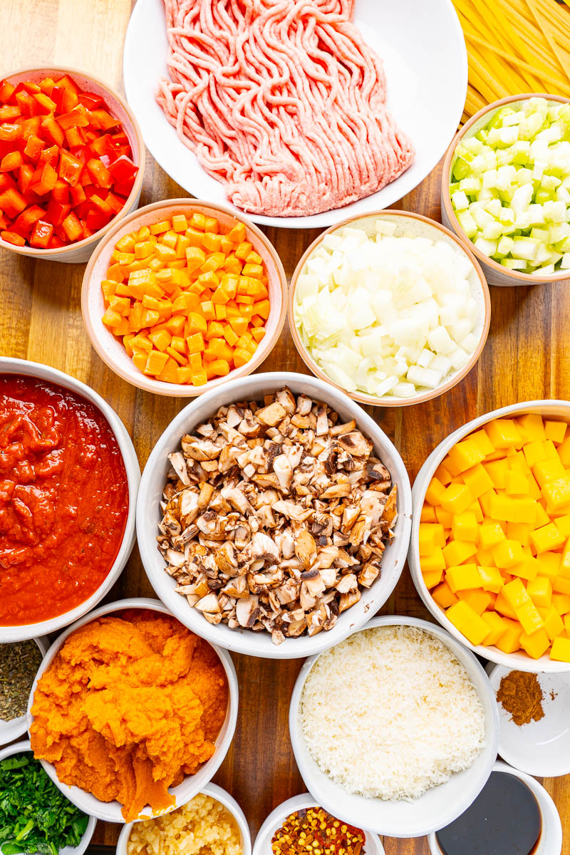 Pumpkin Bolognese Tagliatelle Pumpkin Bolognese Tagliatelle