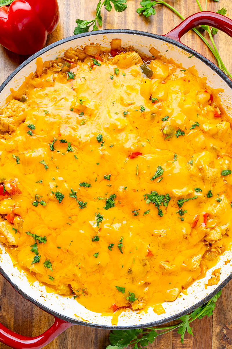 Skillet Chicken Fajita Rice