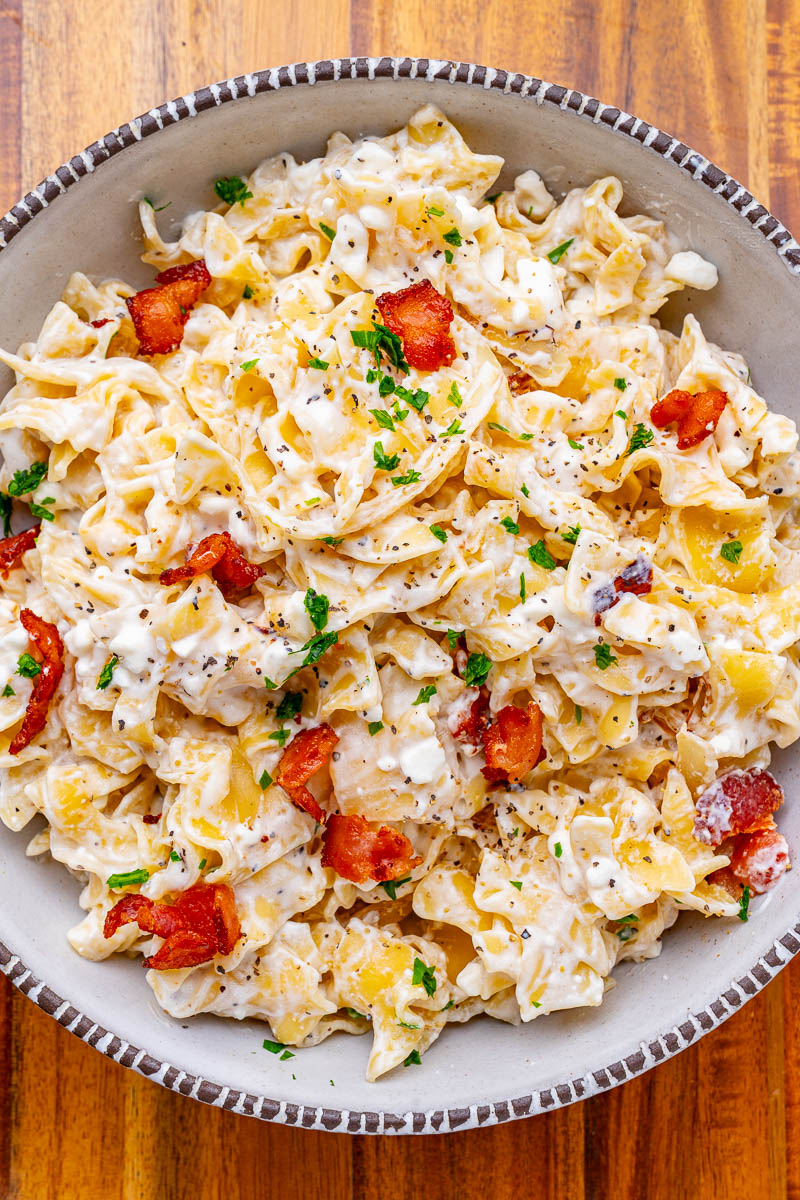 Kluski z Serem (Polish Noodles and Cottage Cheese)