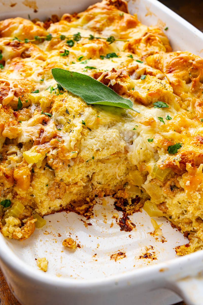Savory Italian Sausage Bread Pudding Savory Italian Sausage Bread Pudding