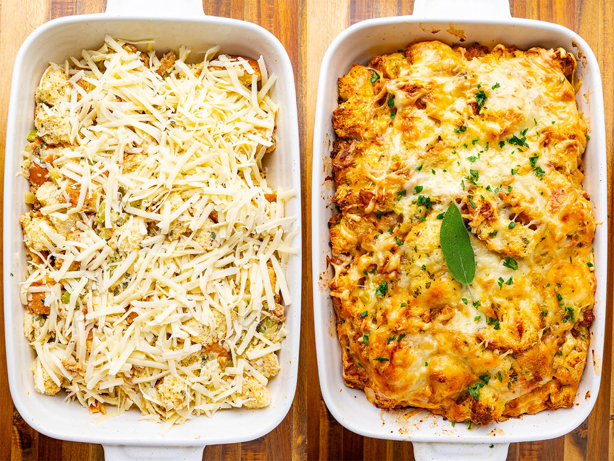 Savory Italian Sausage Bread Pudding Savory Italian Sausage Bread Pudding