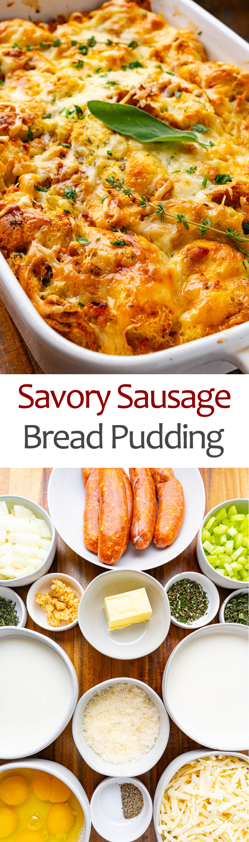 Savory Italian Sausage Bread Pudding Savory Italian Sausage Bread Pudding