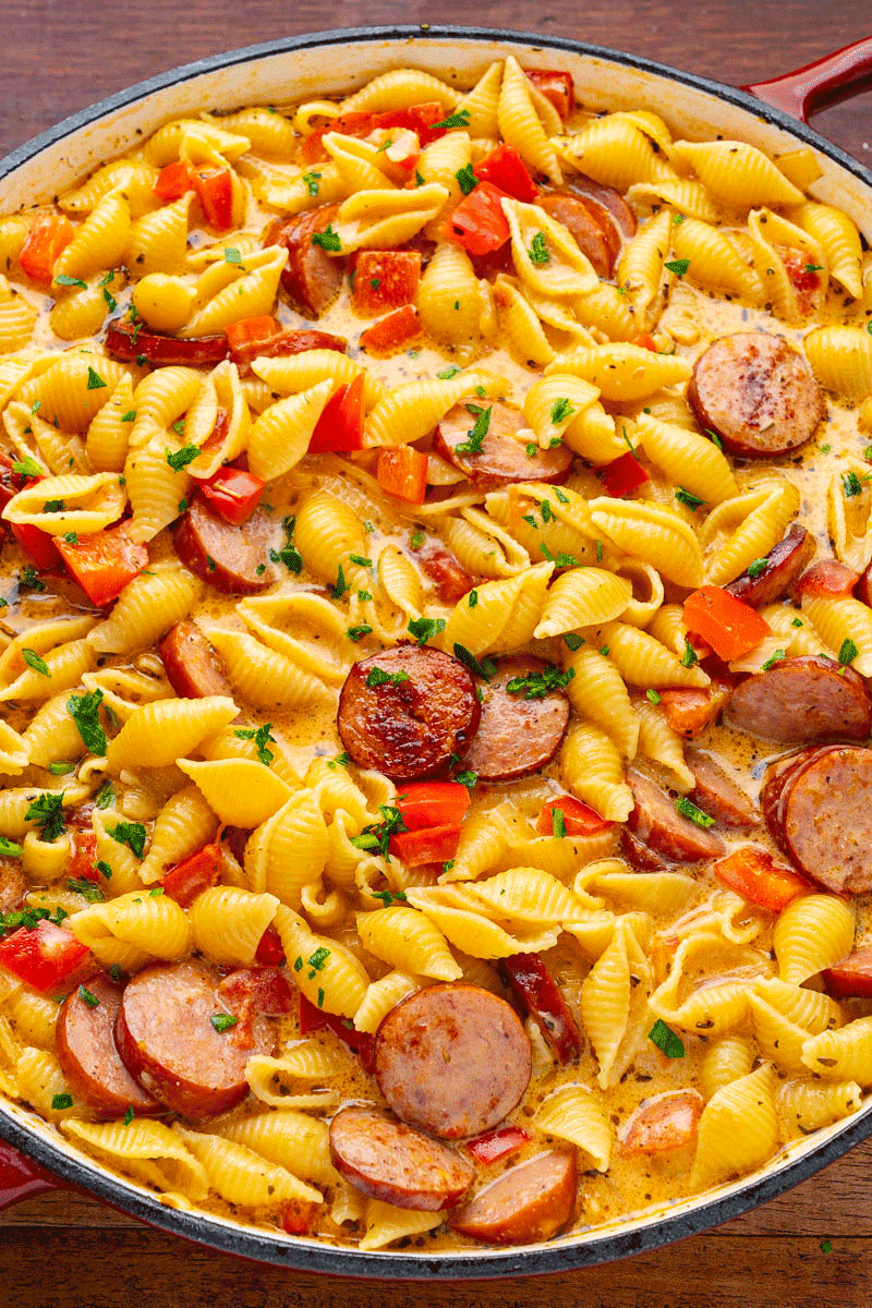 Cheesy Kielbasa Pasta Cheesy Kielbasa Pasta